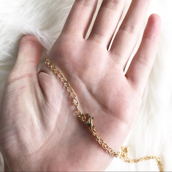 Brand new gold leaf or feather necklace 2 strands - Picture 5 of 5